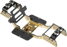 RampCrab Carbon Fiber Chassis Kit for SCX24, 7° Angled Skid, LCG Gold 