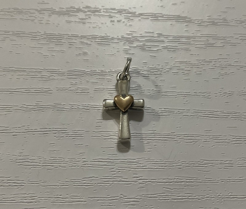 James Avery Sterling Silver & Bronze Enduring Love Cross  *NO RESERVE*