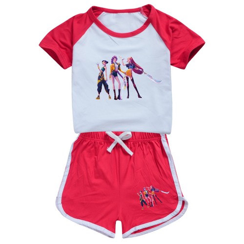 Kids Boys Girls Demons Hunter KPops T-Shirt Top Shorts Tracksuit Outfits Set UK⭐ - Picture 10 of 56