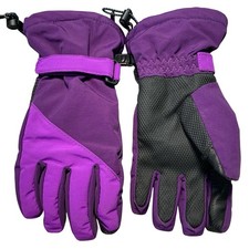 Kids Girls Land's End Winter Squall Gloves size Medium Purple Orchid