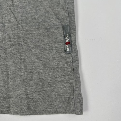 Triple 5 Soul Vintage Long Sleeve Crewneck Shirt Grey Large L 555 NYC Cotton - Picture 3 of 5