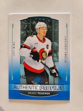 Brady Tkachuk Senators 2025-26 SP Hockey Upper Deck Authentic Profiles BLUE