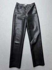 Wilfred Womens 2 Black Faux Leather Straight Leg High Rise Pants 81518
