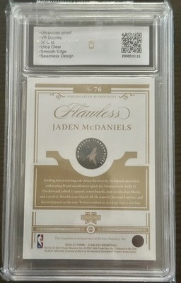 2020-21 Panini Flawless - Jaden McDaniels #76 /20 (RC) for sale