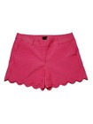Ann Taylor Signature Pink Polka Dot Scalloped Hem Shorts Women Size 10