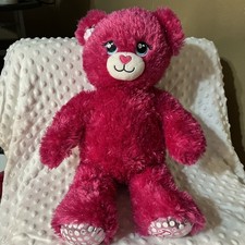 Build a bear 2018 Barbie Sparkly Pink Teddy Bear 18" Plush