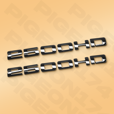 #ad Gloss Black 2500HD Side Emblem Fender Door Letter For Sierra Silverado 3D Decals $16.71