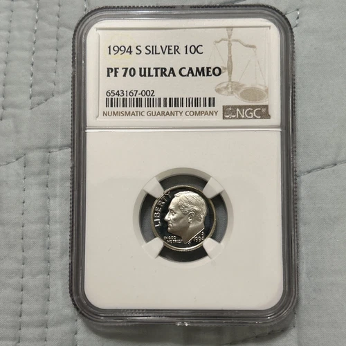 1994 S Roosevelt Dime Silver! 10c NGC PF 70 Ultra Cameo