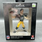 2021 Hallmark Aaron Rodgers Christmas Tree Ornament Green Bay Packers NFL  w/box