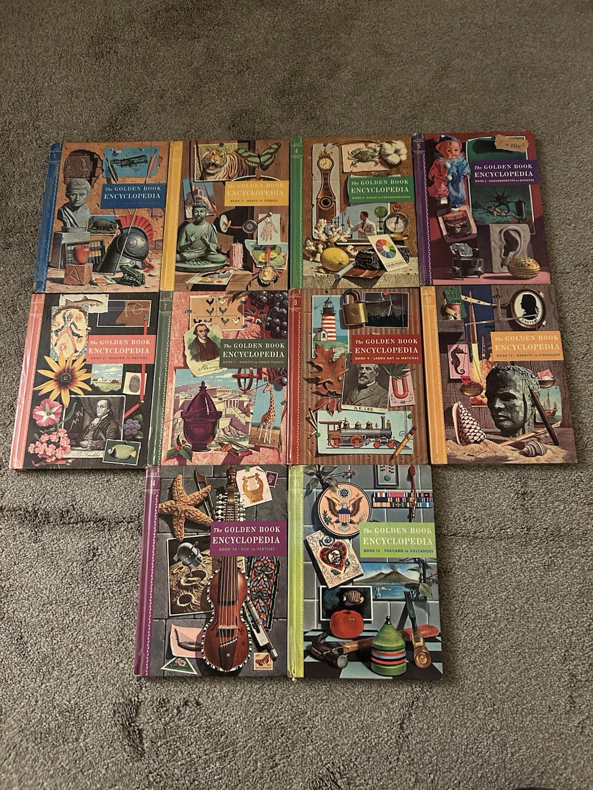 Simon and Schuster The Golden Book Encyclopedia *INCOMPLETE SET* Hardcover Books