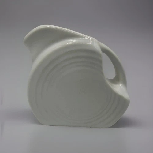 3.25” 5oz Fiesta White Linen Disc Miniature PITCHER CREAMER