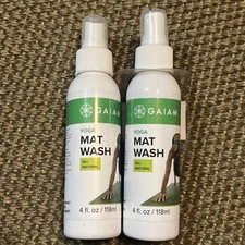 Lot Of 2 NEW SEALED Evolve By Gaiam Yoga Mat Wash 4 FL OZ Spray (8 Oz Total)