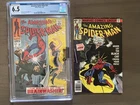 Amazing Spiderman Lot of 2 CGC # 59 and # 194 1st cover app of MJ and Black Cat
