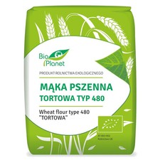 Farine de blé bio type 480 pour gâteaux, 1 kg