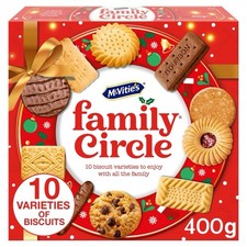 Image of McVitie's Family Circle Biscuit Selection Variety Assortment 400g
