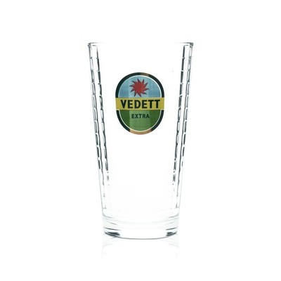 Vedett Bier Glas 0,33l Becher ''Extra'' Relief Gläser Beer Belgium Craft Pils 33cl