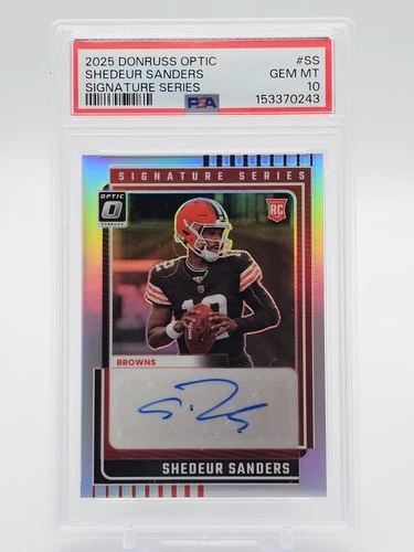 2025 Donruss Optic Shedeur Sanders Base (PSA 10)