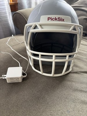Ionchill PickSix Game Cooler Football Helmet Grey, 6-Can Mini Fridge
