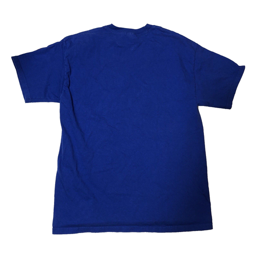 Jayhawks T-shirt Hanes Beefy T Vintage Kansas University Blue Men's Unisex Large - Picture 4 of 7