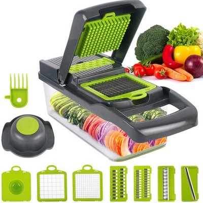 Vegetable Fruit Chopper Cutter Manual Food Onion Veggie Dicer Slicer Kitchen