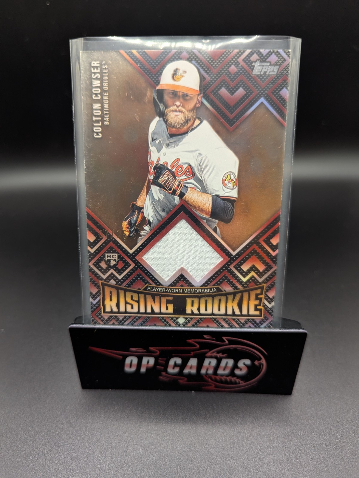 COLTON COWSER 2024 TOPPS UPDATE RISING ROOKIE PATCH RELIC /25 FREE SHIPPING