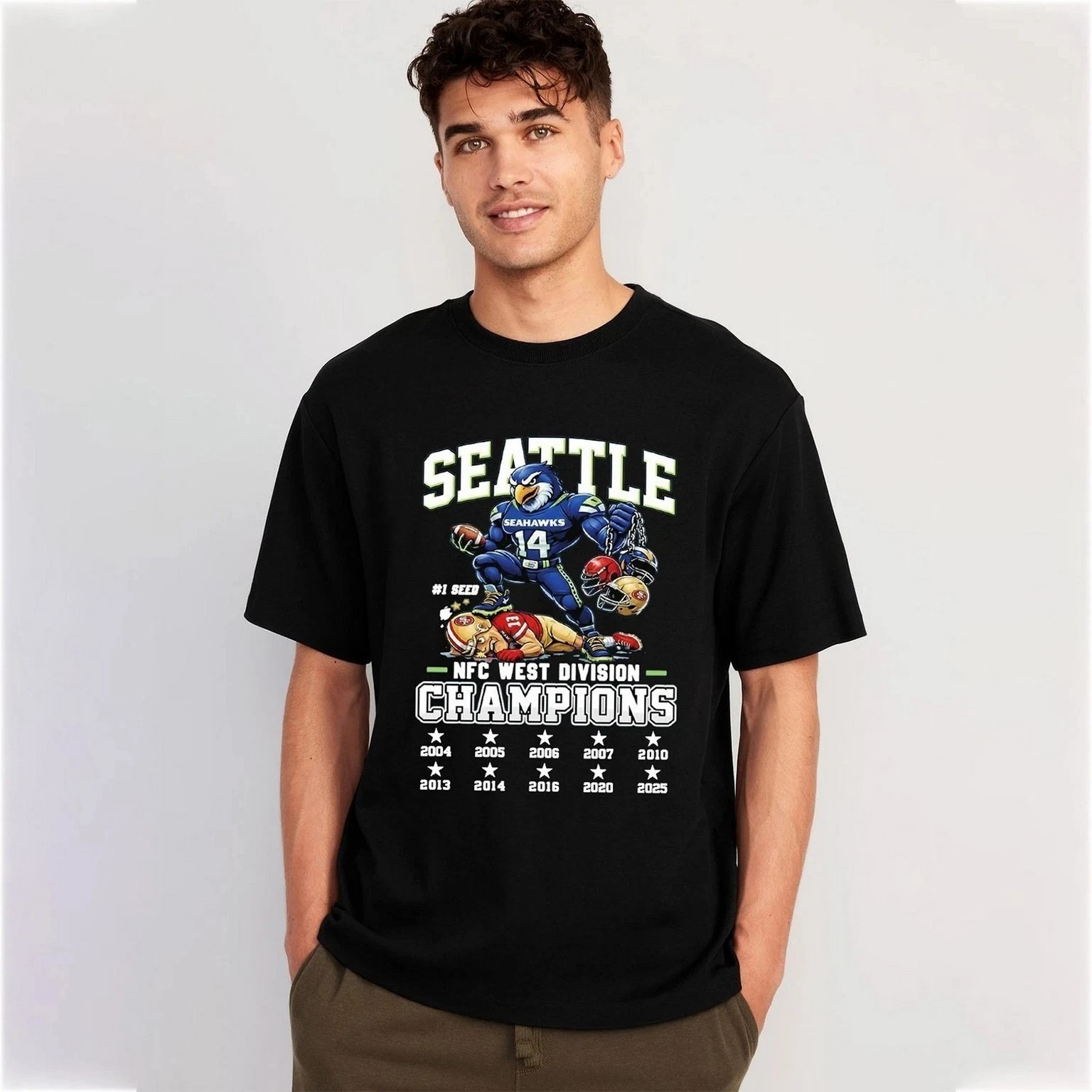 Seattle Seahawks NFC West Division Champions T-Shirt