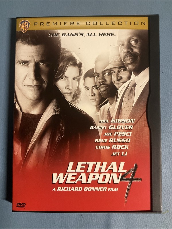 Lethal Weapon 4 (DVD, 1998, Premiere Collection, Snap Case)