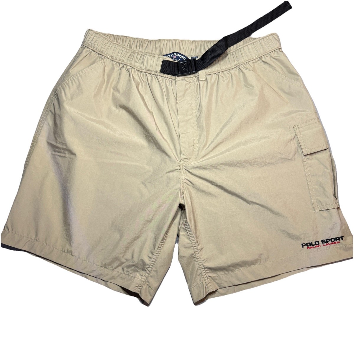 Vintage 90s Polo Sport Ralph Lauren Shorts Mens XL Belted Nylon
