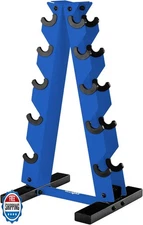 YES4ALL Dumbbell Rack Stand Only, 5 Tier A Frame Weight Rack for 5-25 LB Dumb