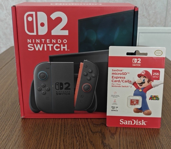 Nintendo Switch 2 + SanDisk microSD Express 256GB Mario - NEU + Rechnung