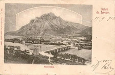 dr878 cartolina  lecco,ponte azzone visconti