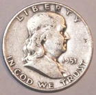1951-D Franklin Half Dollar - Fine - #1228EB