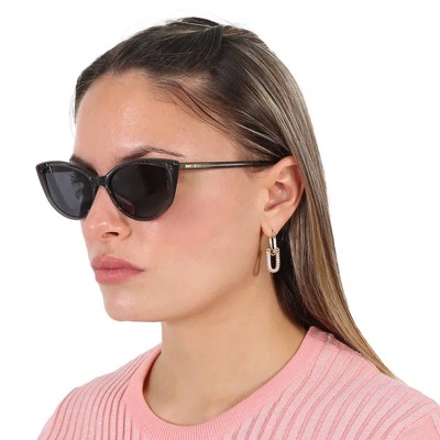 Jimmy Choo Grey Cat Eye Ladies Sunglasses NADIA/S 0Y6U/IR 56 NADIA/S 0Y6U/IR 56