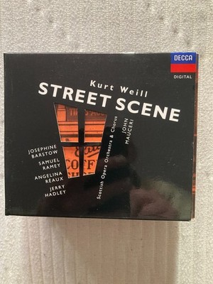 KURT WEILL STREET SCENE SCOTTISH OPERA OCHESTRA & CHOIR, 2 x CD, EX