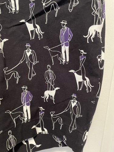 Polo Golf Ralph Lauren Shorts Men’s 36 Dog Walker Novelty Preppy Black Purple - Picture 3 of 9