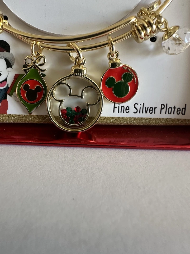 Pulsera Disney Dije Expansible Brazalete Plateado Color Oro Foto 3 de 4