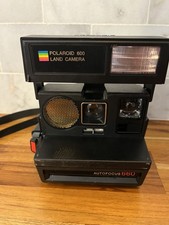 Vintage Polaroid 660 Autofocus Instant Camera  Strap As Is Untested