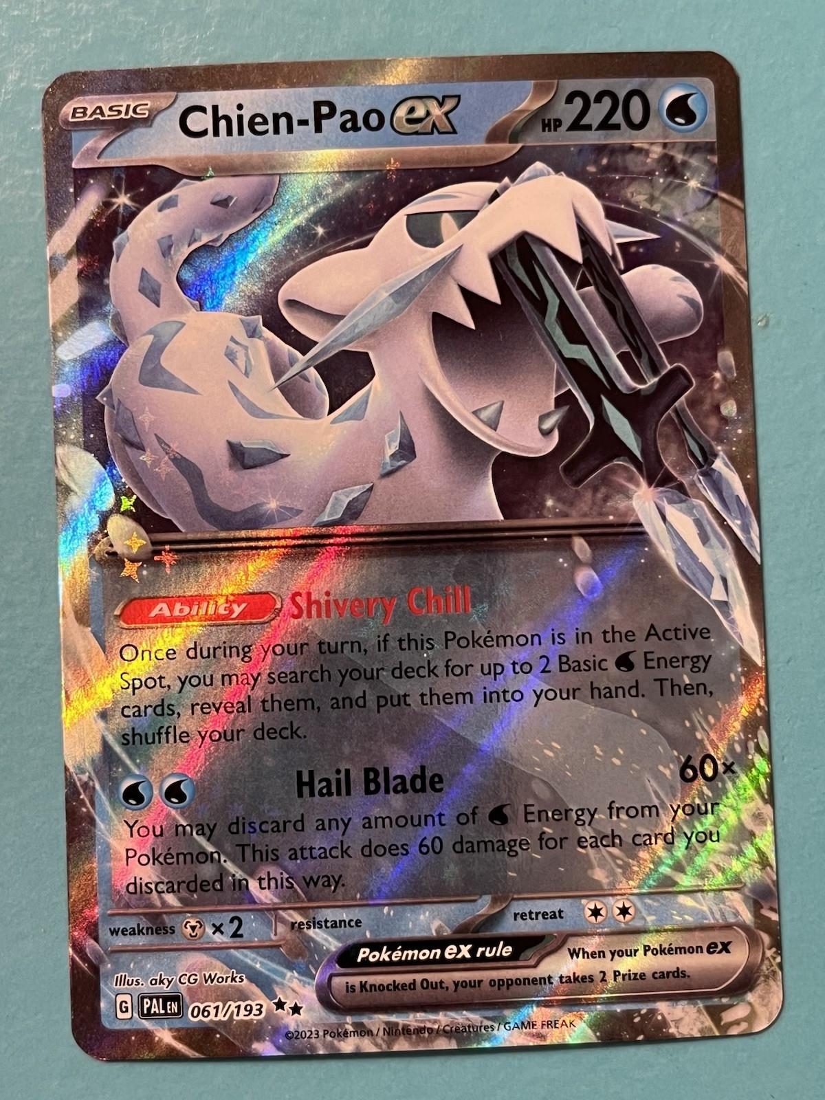 Pokemon TCG - Chien-Pao ex 061/193 Paldea Evolved NM