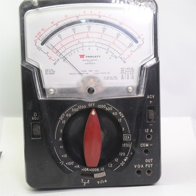 Vtg Triplett Model 630-NS Type 3 Suspension Multimeter Analog Bakelite TESTED 