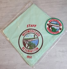 1961 STAFF Westmoreland Reservation Alabama Boy Scout Patch & Neckerchief NOS