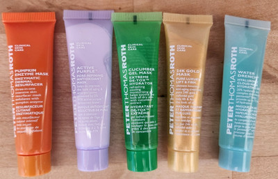 Peter Thomas Roth Mask Besties 5 Piece Set Sulfur Cucumber Pumpkin Gold
