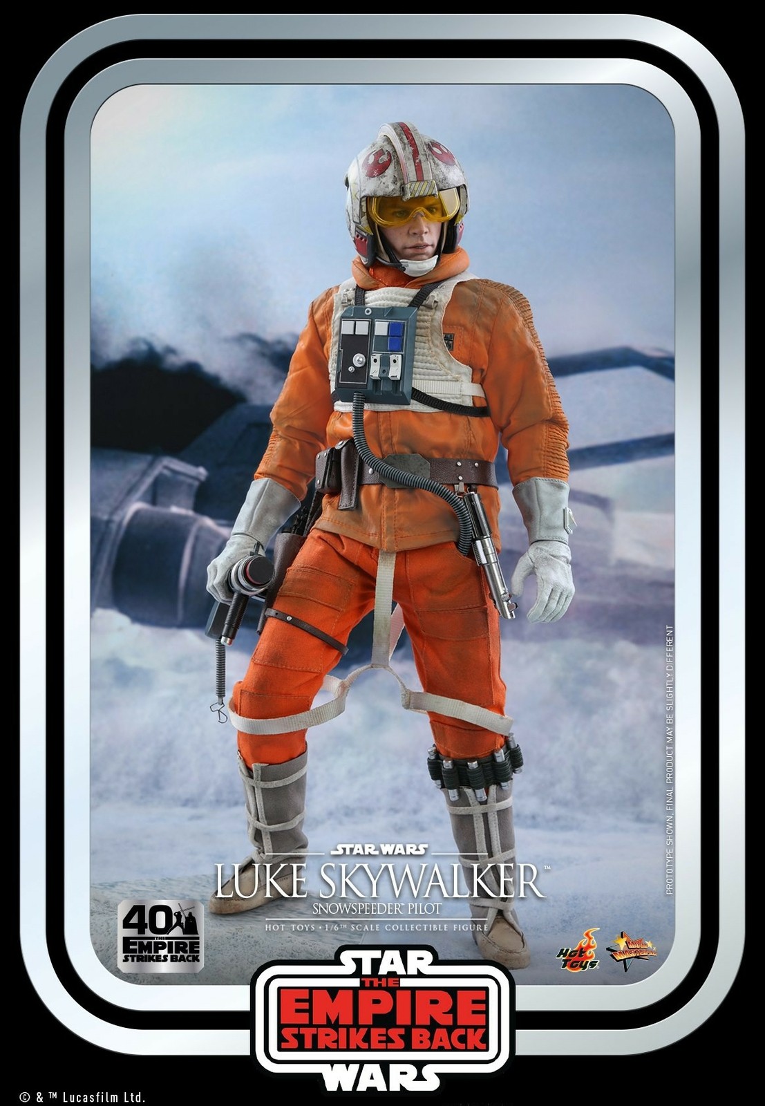 Mms585 Luke Skywalker (snowspeeder Pilot) 40th Anniversary I