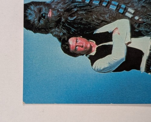 1977 Topps Yamakatsu Star Wars Japanese Han Solo Chewbacca Standard Trading Card - Picture 2 of 6