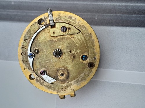 Antiguo reloj de bolsillo Esquivillon Dechoudens movimiento y esfera para piezas / restauración - Imagen 22 de 23