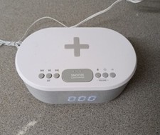  I-box Dawn Bedside Alarm Clock with Wireless Charging - White