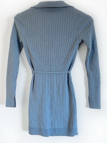 Reiss Pale Blue Wool Cashmere Thin Cardigan Size XS - Picture 12 of 17