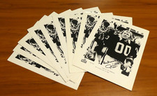 Jim Otto Raiders Football HOF Signed Autograph 8.5x11 Photo Lot of 18 Dealer Lot
