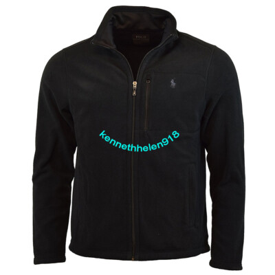 POLO RALPH LAUREN 黒ジャンパー M POLO RALPH LAUREN PERFORMANCE FULL ZIP FLEECE JACKET POLO BLACK