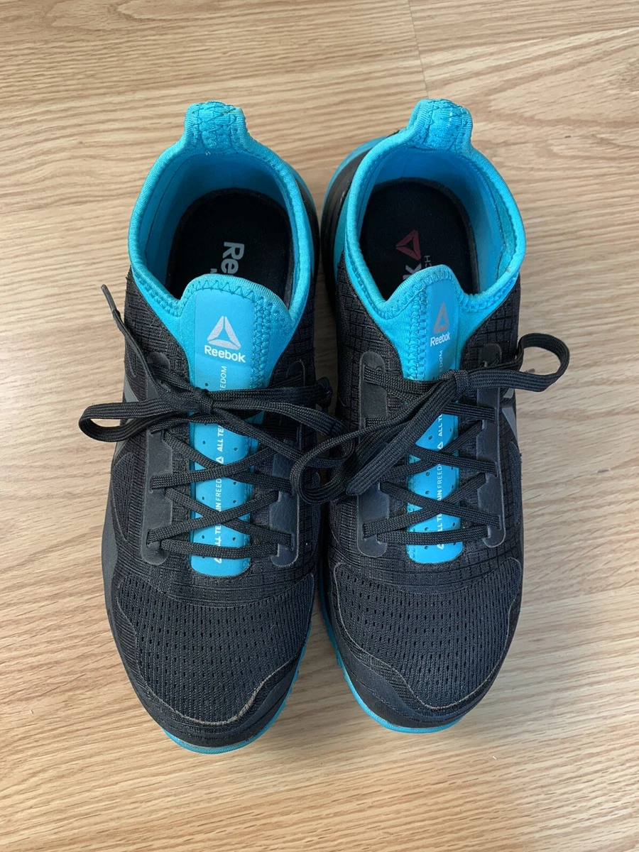 Reebok All Terrain Steel Toe Shoes Women s Size 8.5W Black Teal