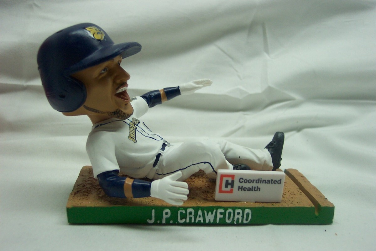 メジャーリーグ　J.P. CRAWFORD ボブルヘッド J.P. CRAWFORD Lehigh Valley Iron Pigs Grand Slide BOBBLE